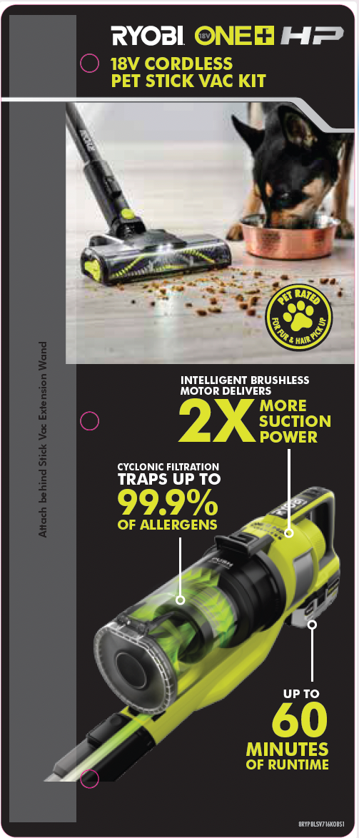 Ryobi Pet Stick Vacuum