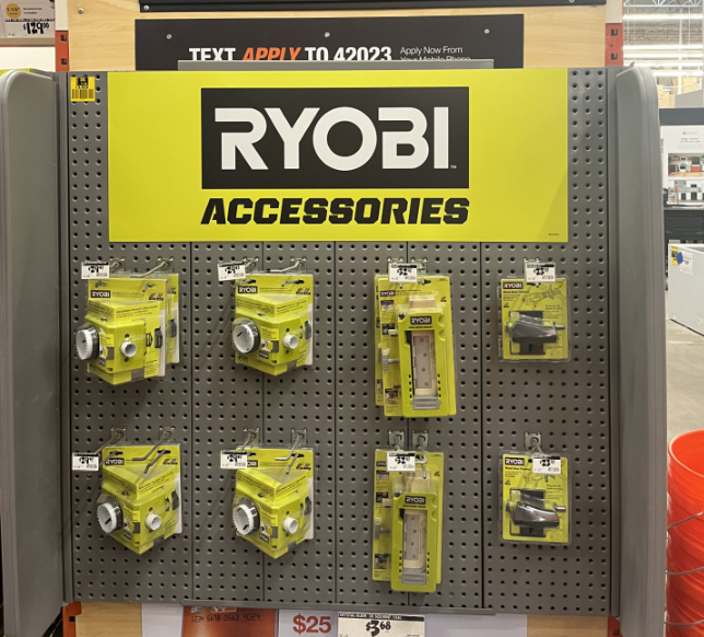 RYOBI ACCESSORY DOOR LOCK KIT SHADOW BOX - STORE 1235