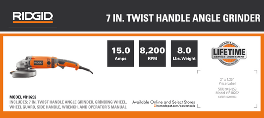 RD 7IN TWIST HANDLE ANGLE GRINDER