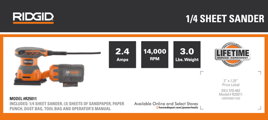 RD 1/4 SHEET SANDER