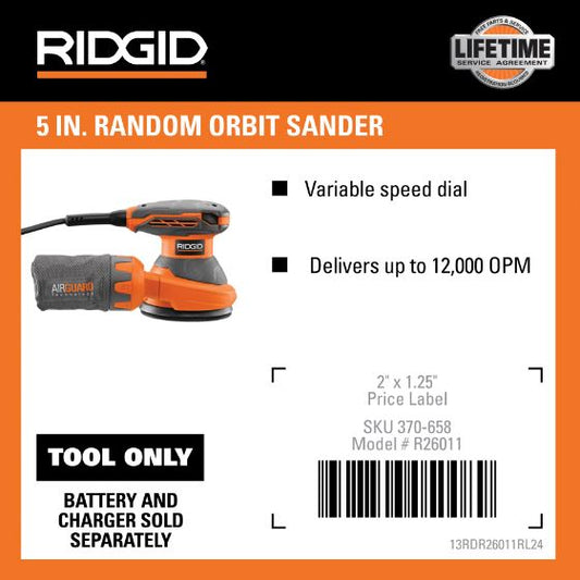 5 IN RANDOM ORBIT SANDER
