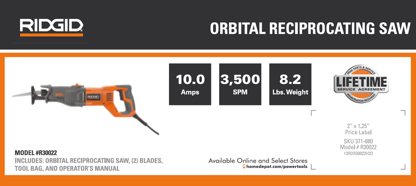 RD ORBITAL RECIPROCATING SAW