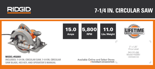 RD 7 1/4 IN CIRCULAR SAW