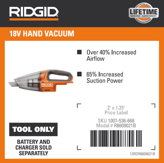 RD 18V HAND VACUUM