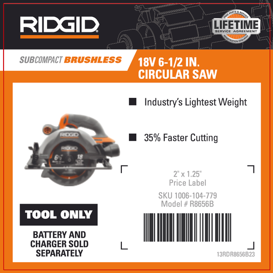 RGD 18V SUBC BL 6-1/2IN CIRC SAW