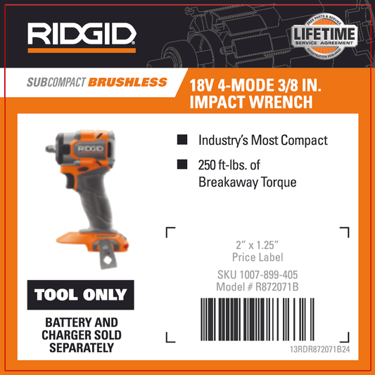 RDG 18V BL SUBC 3/8 IN. IMP WR BT