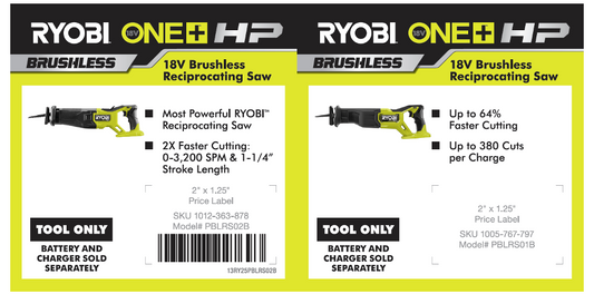 RYOBI 18V ONE+ HP RECIPROCATING SAW