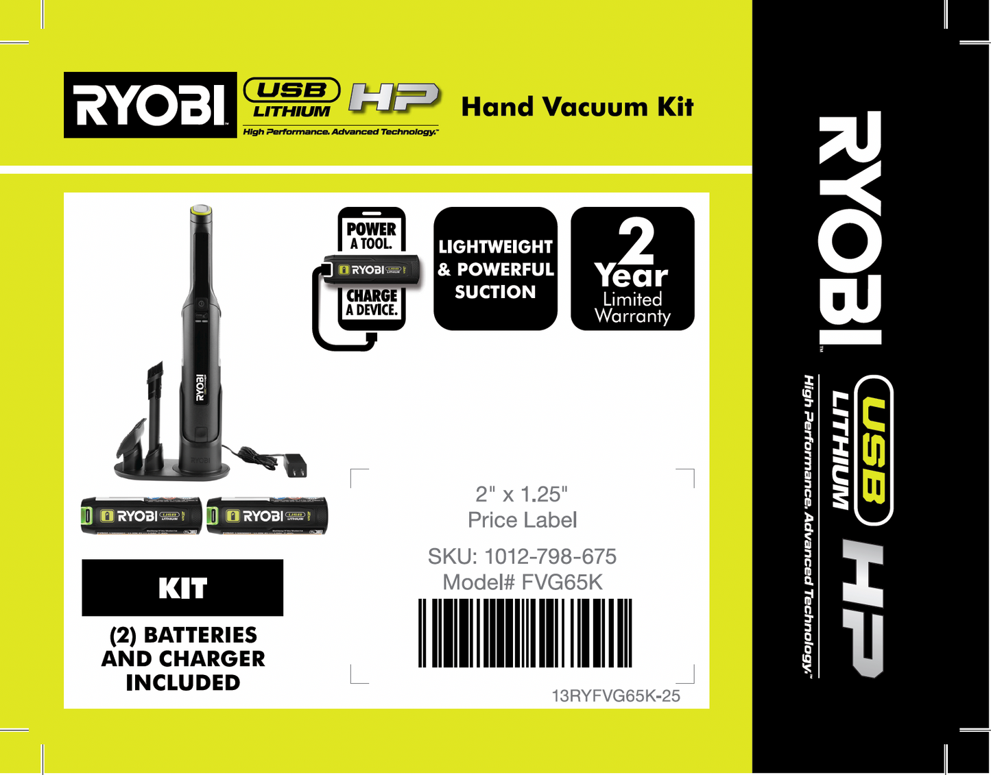 RYOBI USB Hand Vacuum Kit