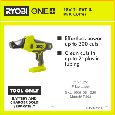 RYOBI ONE+ 18V PEX CUTTER