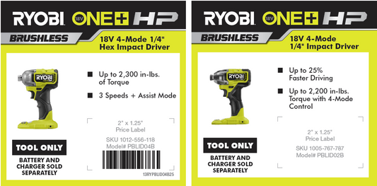 RYOBI 18V ONE+ HP IMPACT DRIVER