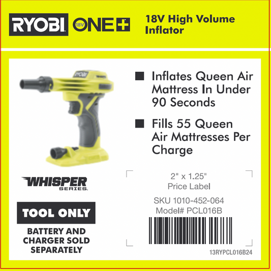 RYOBI ONE+ 18V HIGH VOLUME INFLATOR