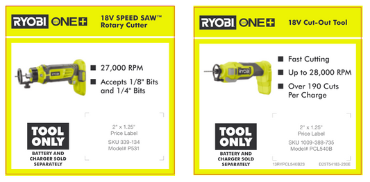 RYOBI ONE+ 18V DRYWALL CUT OUT TOOL