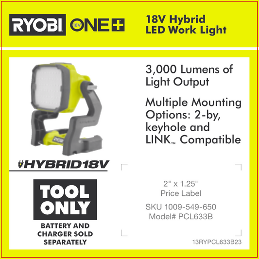 RYOBI ONE+ 18VWORK LIGHT