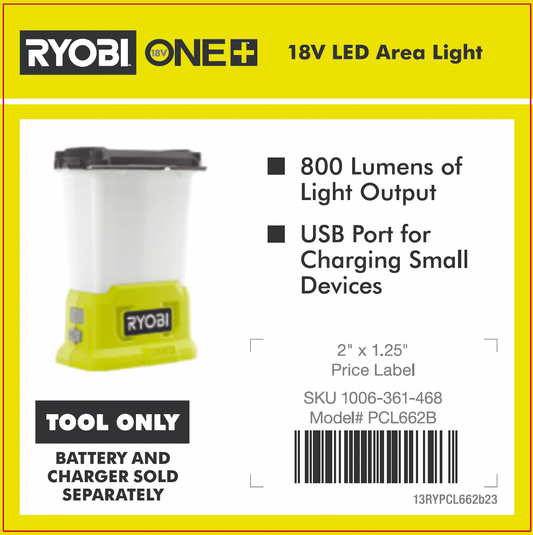 RYOBI ONE+ 18V AREA LIGHT