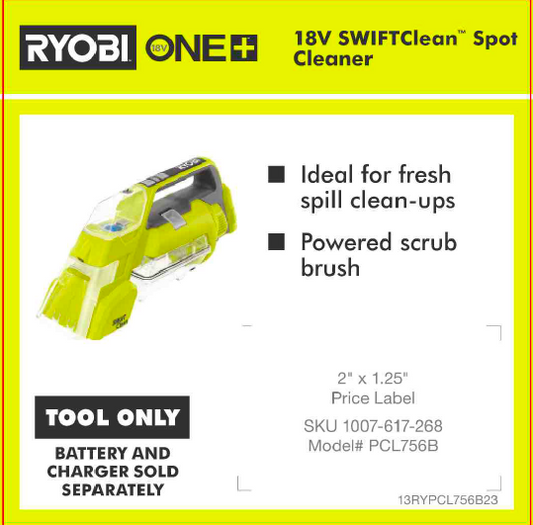 RYOBI ONE+ 18V SWIFT CLEAN