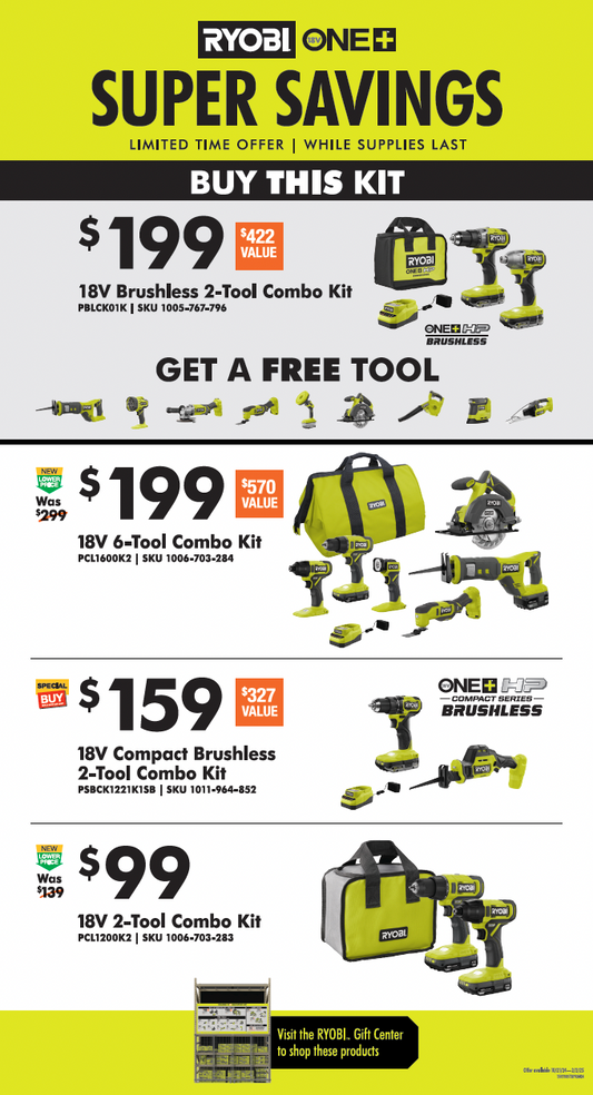 RYOBI SPACE OPTIMIZATION EC PROMO POP Q4 PROMO