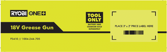 RYOBI ONE+ 18V GREASE GUN FACT