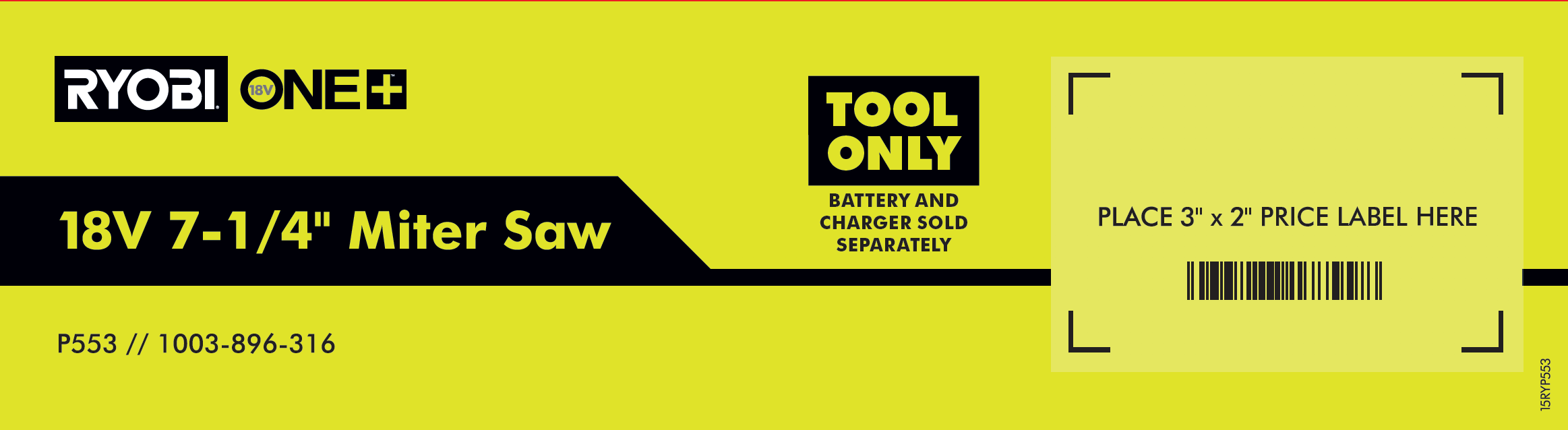 RYOBI ONE+ 18V 18V MITER SAW FACT – Team TTI POP