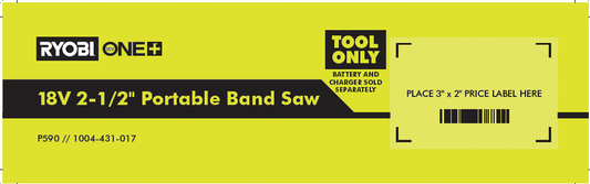 RYOBI ONE+ 18V BAND SAW FACT