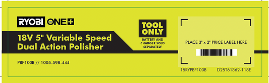 RYOBI ONE+ 18V POLISHER FACT