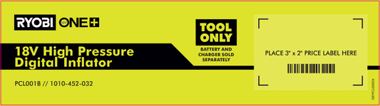 RYOBI ONE+ 18V INFLATOR END CAP POP