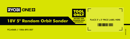 RYOBI ONE+ 18V ORBIT SANDER END CAP POP