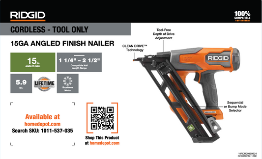 RIDGID 4-IN-1 Display Card - R09899B - NO DISPLAY POP