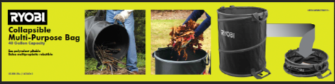 LAWN AND LEAF BAG VERTICAL TRAY