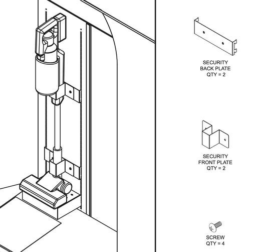 RYOBI ONE+ 18V HP STICK VAC FIXTURE