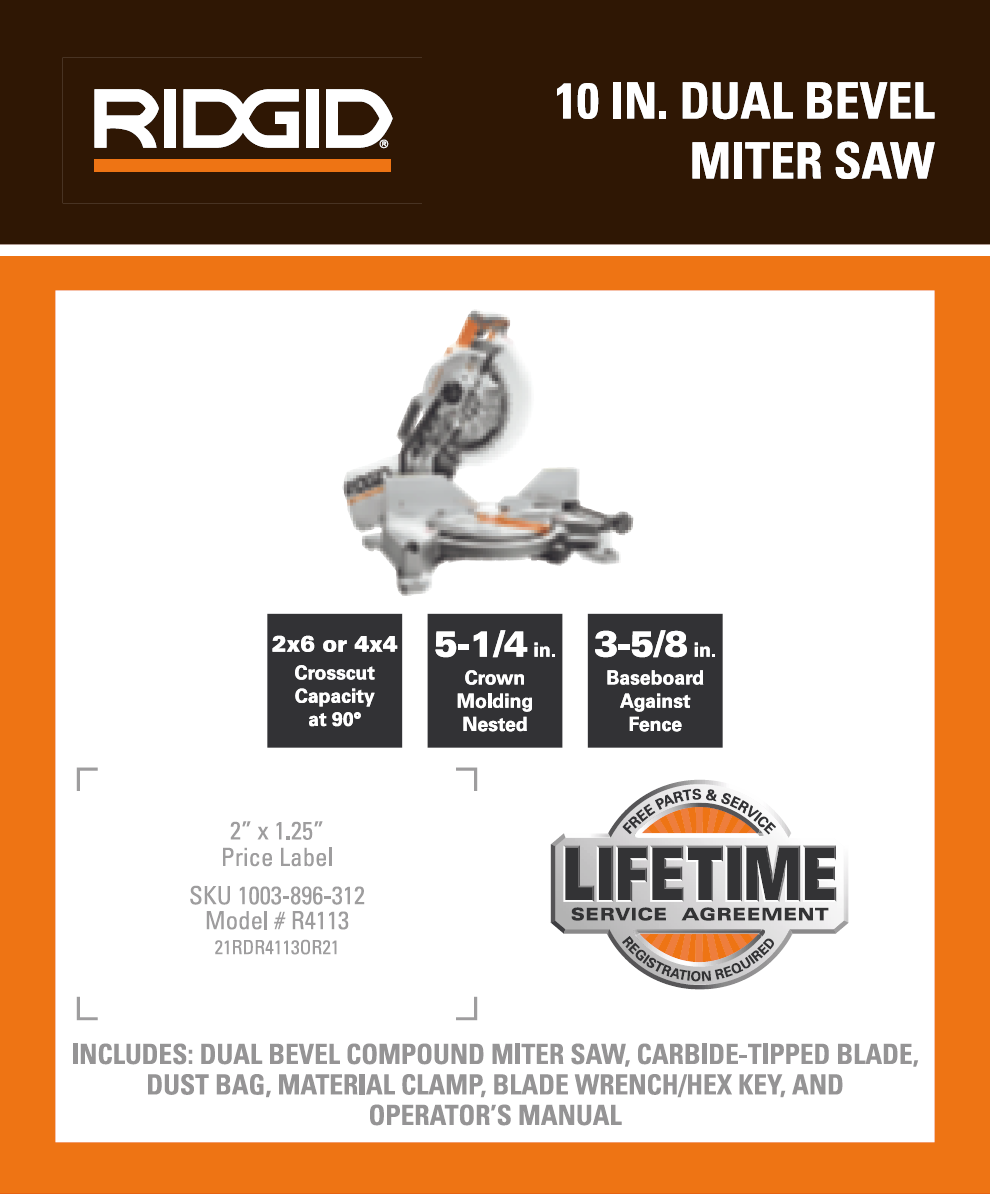 RD 10IN DUAL BEVEL MITER SAW