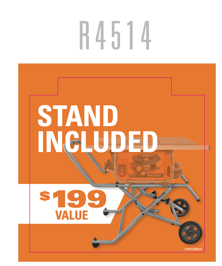 RIDGID R4514 STAND INCLUDED OBS – Team TTI POP