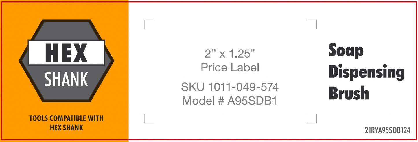 RYOBI HEX SOAP DISPENSING BRUSH