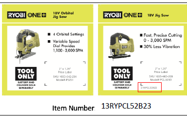 RYOBI ONE+ 18V JIG SAW