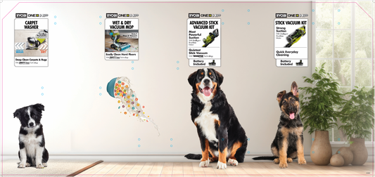 RYOBI Floorcare Kiosk Backer - Carpet Cleaner