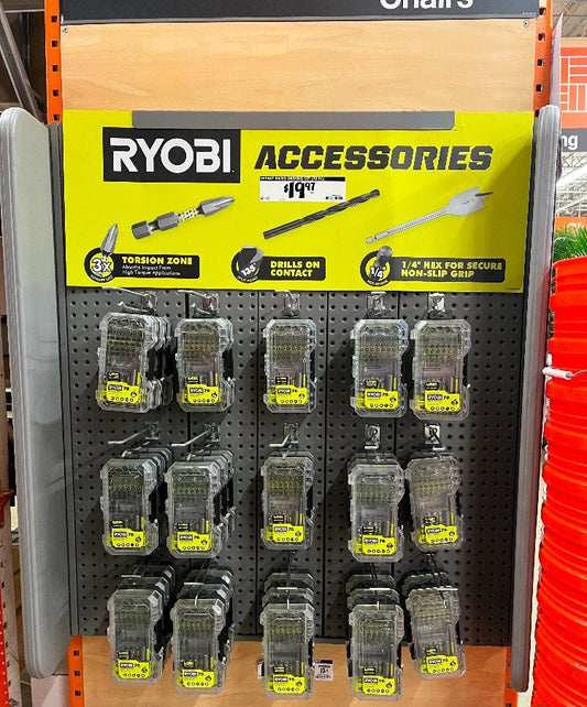 RYOBI BIT KIT ACCESSORY SHADOW BOX - STORE 2563