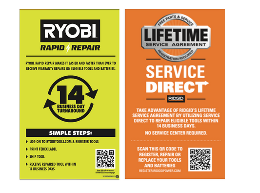 R2 SERVICE PROGRAM APRON CARDS