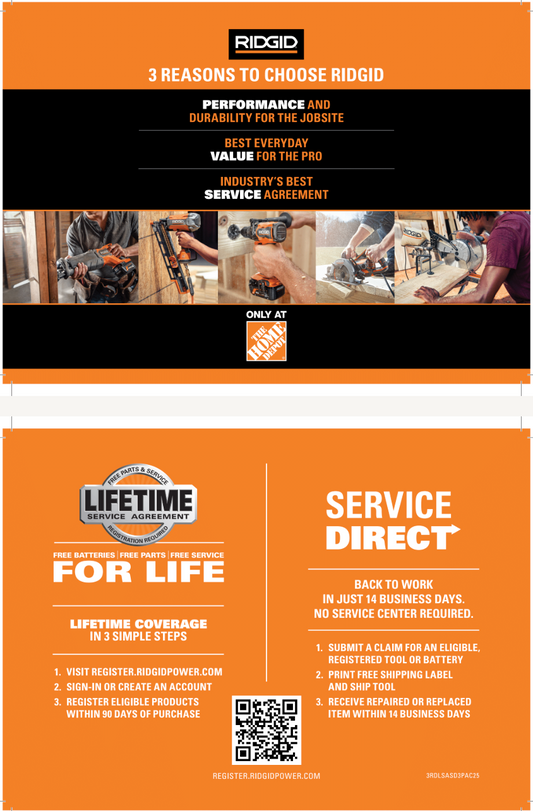 RIDGID VALUE BAY APRON CARD