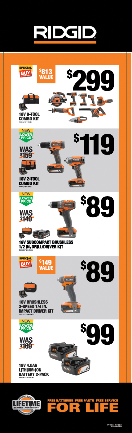 RIDGID GIFT CENTER PROMO UBS Q4 PROMO