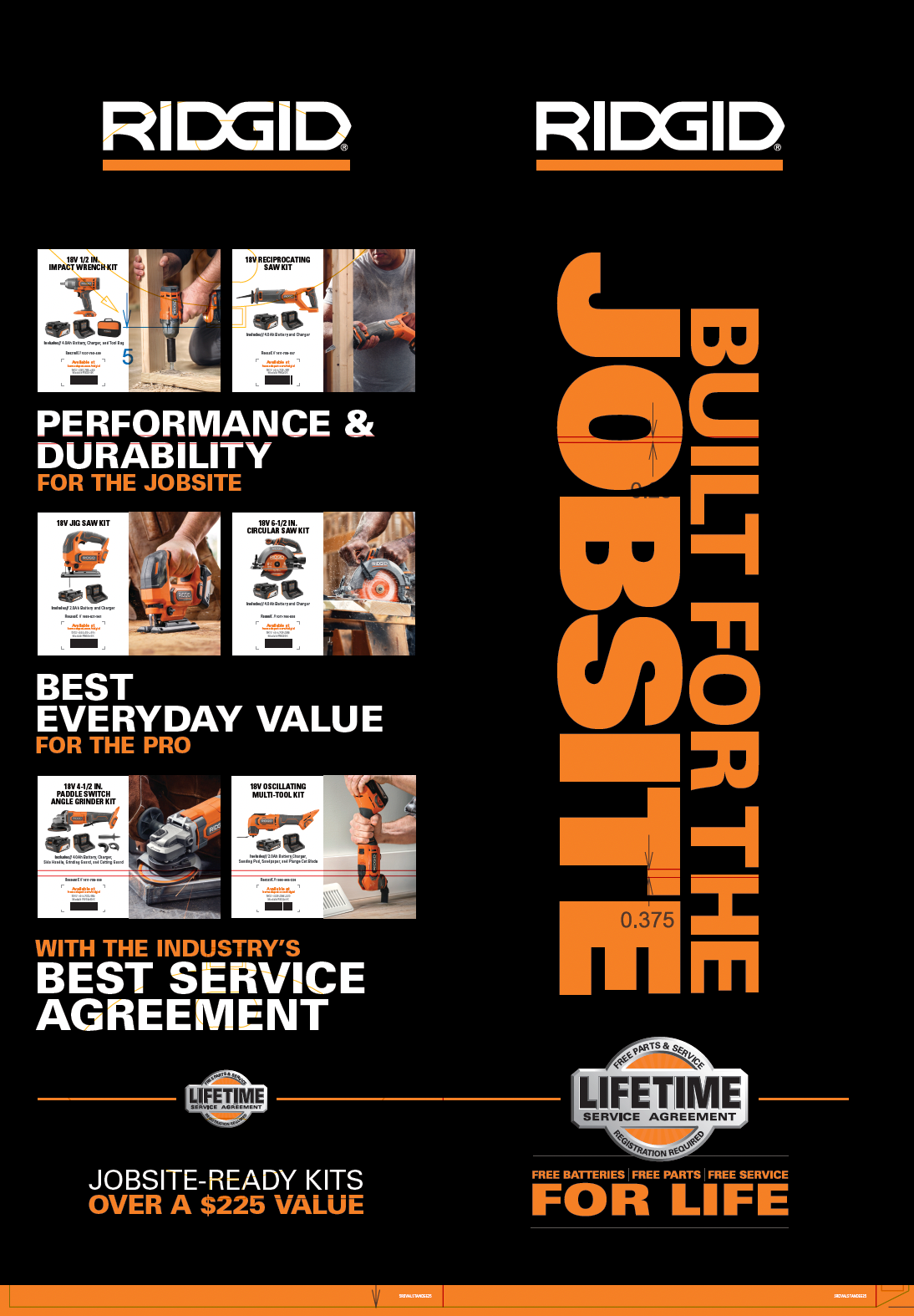 RIDGID VALUE KITS STANDEE – Team TTI POP