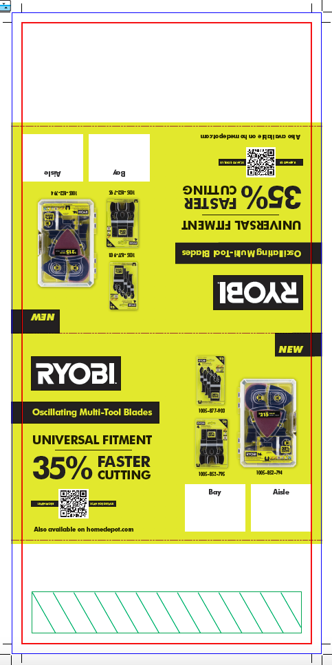 RYOBI OSCILLATING MULTI TOOL TABLE TENT