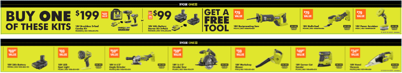 RYOBI BELLY BEAM 3 - Q4 PROMO