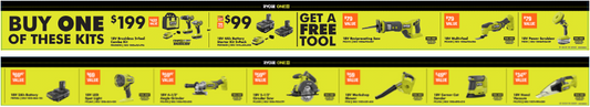 RYOBI BELLY BEAM 3 - Q4 PROMO