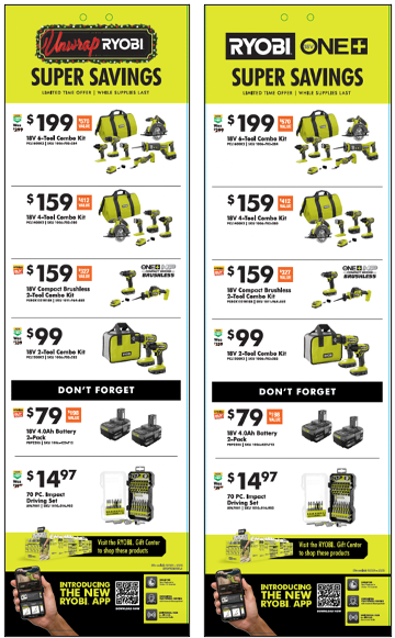 RYOBI Q4 SUPER SAVINGS UBS 4 - Q4 PROMO