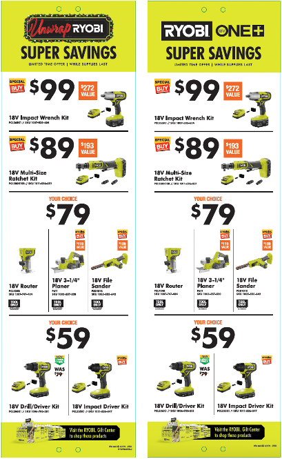 RYOBI Q4 SUPER SAVINGS UBS 5 - Q4 PROMO