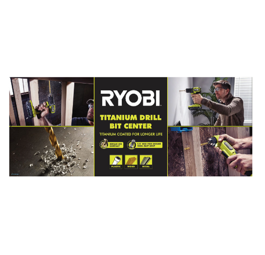 RYOBI TITANIUM DRILLING SHADOW BOX HEADER