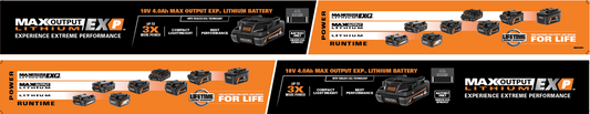 RIDGID MAX OUTPUT Battery Belly Beam