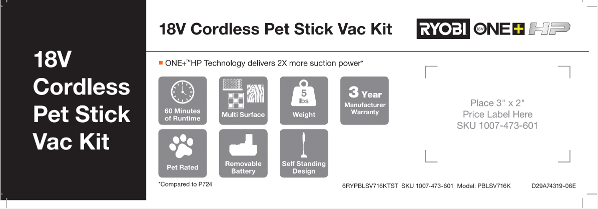 RYOBI 18V ONE+ CORDLESS PET STICK VAC KIT TEST