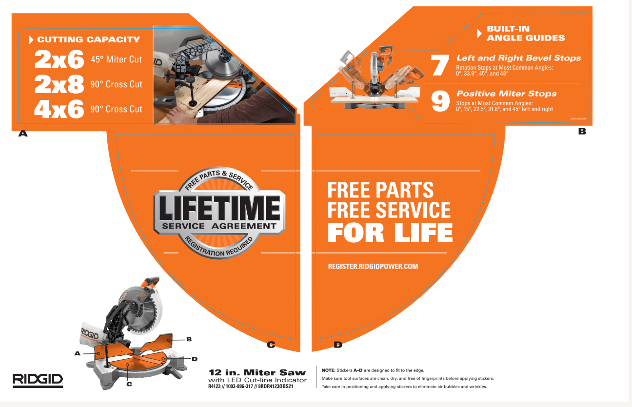 RIDGID R4123 OBS SHEET – Team TTI POP