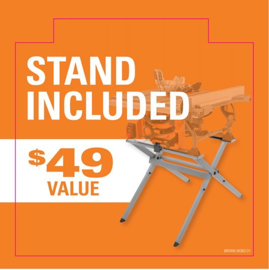 RIDGID STAND INCLUDED $49 VALUE