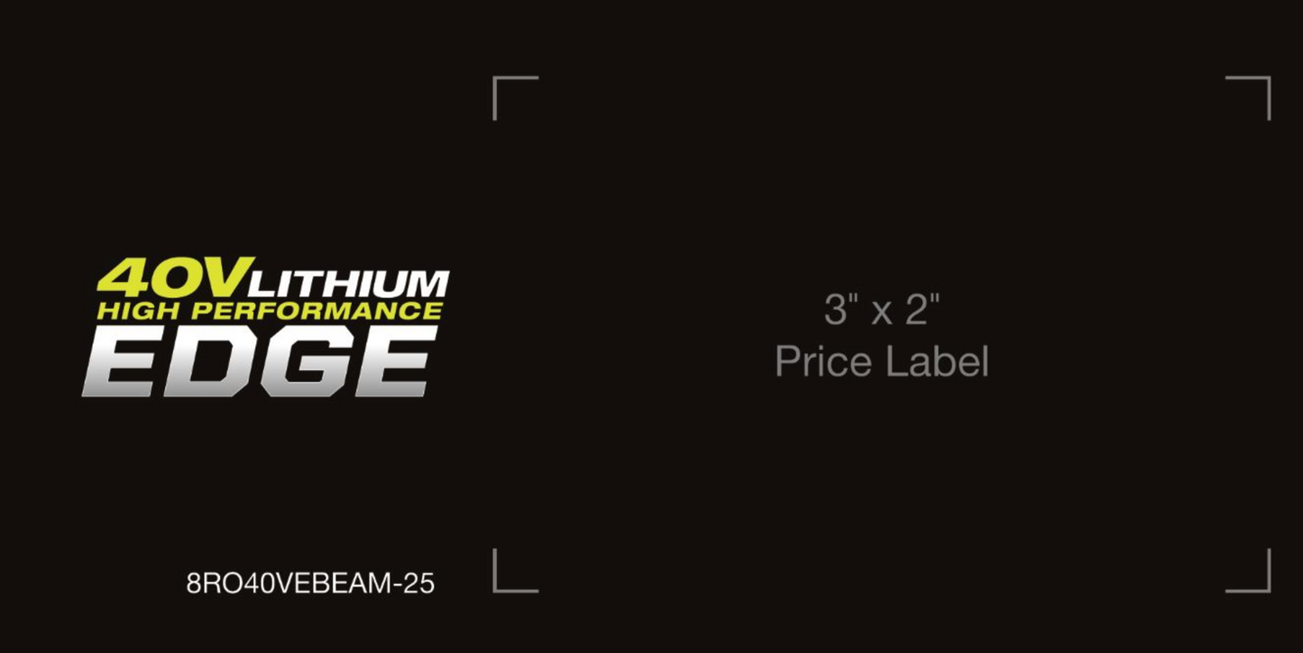 40V Edge Beam Sticker
